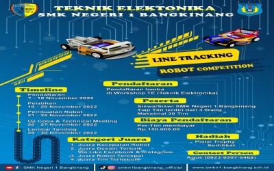 Yuk.... Daftar Lomba Robot Line Tracking di Workshop Teknik Elektronika SMKN 1 Bangkinang