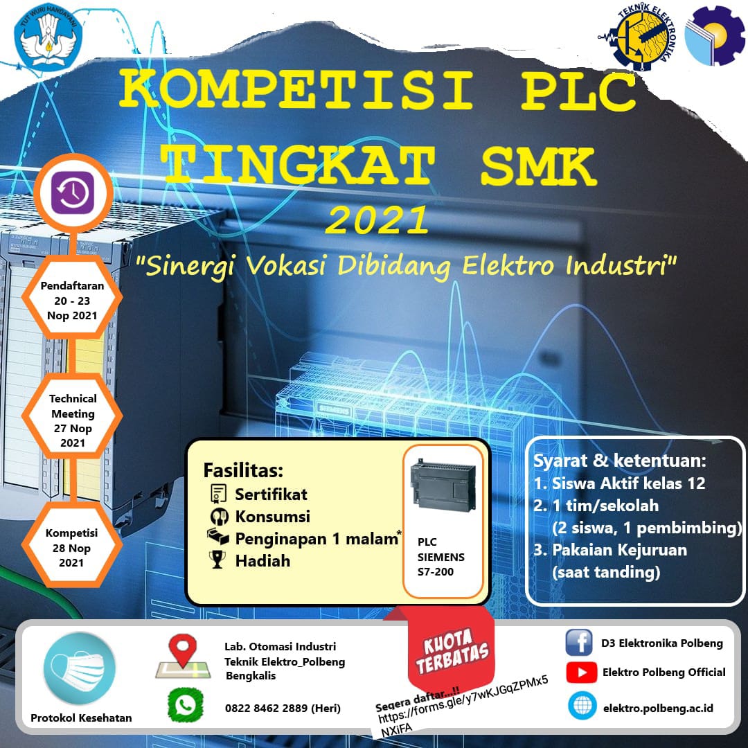 Kompetisi PLC Tingkat SMK 2021 | SMK Negeri 1 Bangkinang